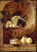 Frans Snyders, Grapes Peaches and Quinces in a Niche